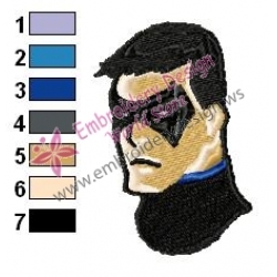 Nightwing Teen Titans Embroidery Design 10